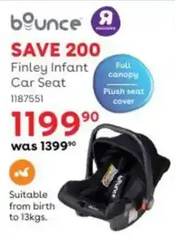 BabiersRUs Bounce Finley Infant Car Seat offer