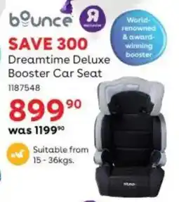 BabiersRUs Bounce Dreamtime Deluxe Booster Car Seat offer