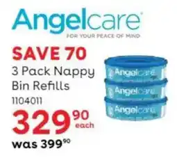 BabiersRUs Angelcare Nappy Angelcare Bin Refills offer