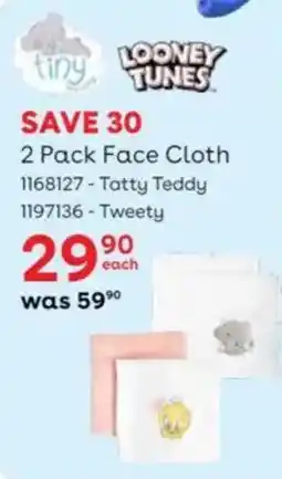 BabiersRUs LOONEY TUNES Face Cloth offer