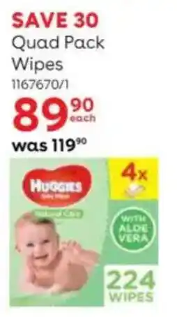 BabiersRUs Huggies Quad Pack Wipes offer