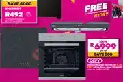Game Defy Slimline Box Set DCB866E + 60cm Black Cooker Hood DCH60B-Per Set offer