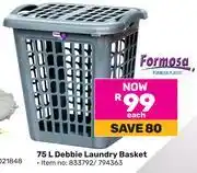 Game Formosa Plastic 75L Debbie Laundry Basket offer