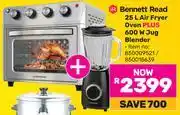 Game Bennett Read 25L Air Fryer Oven PLUS 600W Jug Blender offer