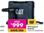 Game CAT 18V Impact Drill Kit offer