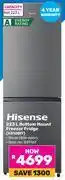 Game Hisense 223L Bottom Mount Freezer Fridge (H310BIT) offer