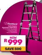 Game Tradequip Multi-Purpose Aluminium Ladder Black offer