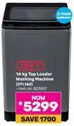 Game Defy 14KG Top Loader Washing Machine (DTL160) offer