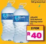 Game aQuelle Still Natural Spring Water 5L-For 2 offer