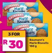 Game Baumann's Marie Biscuits 150g- For 3 offer