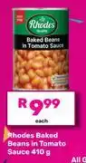 Game Rhodes Baked Beans In Tomato Sauce-410g offer