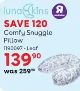 BabiersRUs Luna Skins Comfy Snuggle Pillow offer