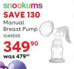 BabiersRUs Snookums Manual Breast Pump offer