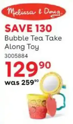 BabiersRUs Melissa & Doug Bubble Tea Take Along Toy offer