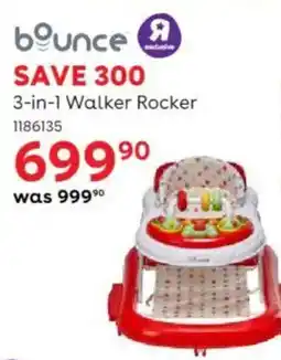 BabiersRUs Bounce 3-in-1 Walker Rocker offer