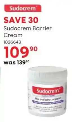 BabiersRUs Sudocrem Barrier Cream offer