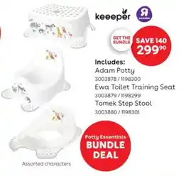BabiersRUs Keeeper Adam Potty, Ewa Toilet Training Seat, Tomek Step Stool offer