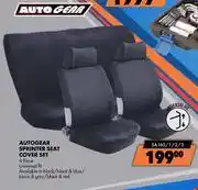 Midas Autogear Sprinter Seat Cover Set 6 Piece SA160/1/2/3 offer