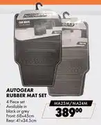 Midas Autogear Rubber Mat Set MA23M/MA24M offer