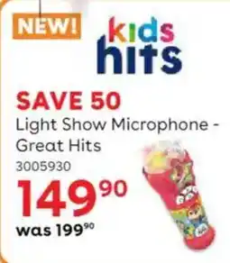 BabiersRUs Kids Hits Light Show Microphone Great Hits offer
