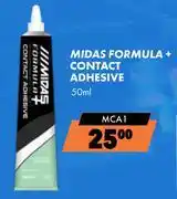 Midas Midas Formula+ Contact Adhesive MCA1-50ml offer