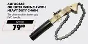 Midas Autogear Oil Filter Wrench With Heavy Duty Chain OW78 offer
