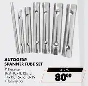 Midas Autogear Spanner Tube Set ST7PC offer