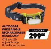 Midas Autogear Wide Angle Rechargeable Headlamp LAMCOBR offer