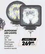 Midas Autogear LED Lights L-WL01/02 offer