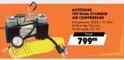 Midas Autogear 12V Dual Cylinder Air Compressor PU68 offer