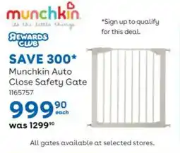 BabiersRUs Munchkin Auto Close Safety Gate offer