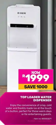 Game Eiger top loader water dispenser offer