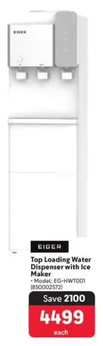 Makro EIGER Top Loading Water Dispenser with Ice Maker offer