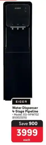Makro EIGER Water Dispenser 4-Stage Pipeline offer