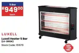 Africa Cash and Carry Luxell Heater 5 Bar offer