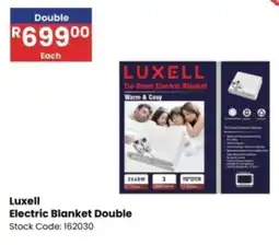 Africa Cash and Carry Luxell Electric Blanket Double offer
