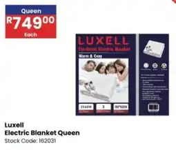 Africa Cash and Carry Luxell Electric Blanket Queen offer