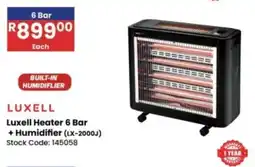 Africa Cash and Carry Luxell Heater 6 Bar + Humidifier offer