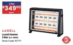 Africa Cash and Carry Luxell Heater 3 Bar offer