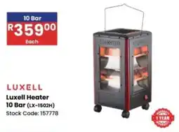 Africa Cash and Carry Luxell Heater 10 Bar offer