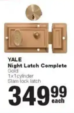 Build It YALE Night Latch Complete offer