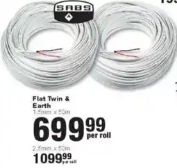 Build It SABS Flat Twin & Earth offer