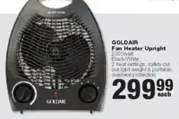 Build It GOLDAIR Fan Heater Upright offer
