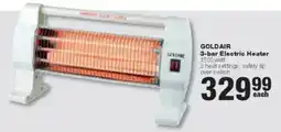 Build It GOLDAIR 3-bar Electric Heater offer