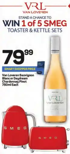 Pick n Pay Hypermarket Van Loveren Sauvignon Blanc or Daydream Chardonnay Pinot offer