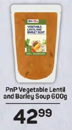 Pick n Pay Hypermarket PnP Vegetable Lentil and Barley Soup offer