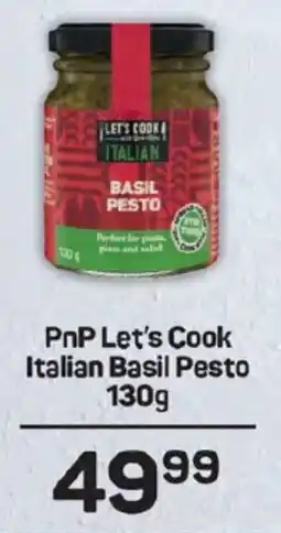 Pick n Pay Hypermarket PnP Let's Cook Italian Basil Pesto offer