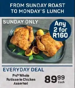 Pick n Pay Hypermarket PnP Whole Rotisserie Chicken Assorted offer
