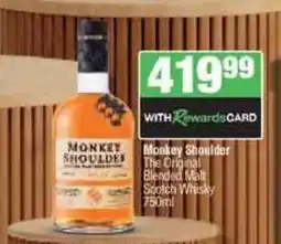 Spar Tops Monkey Shoulder offer