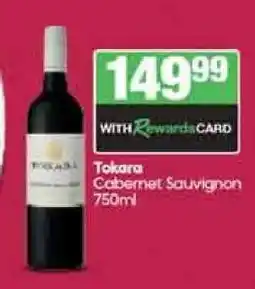 Spar Tops Tokara Cabernet Sauvignon 750ml offer